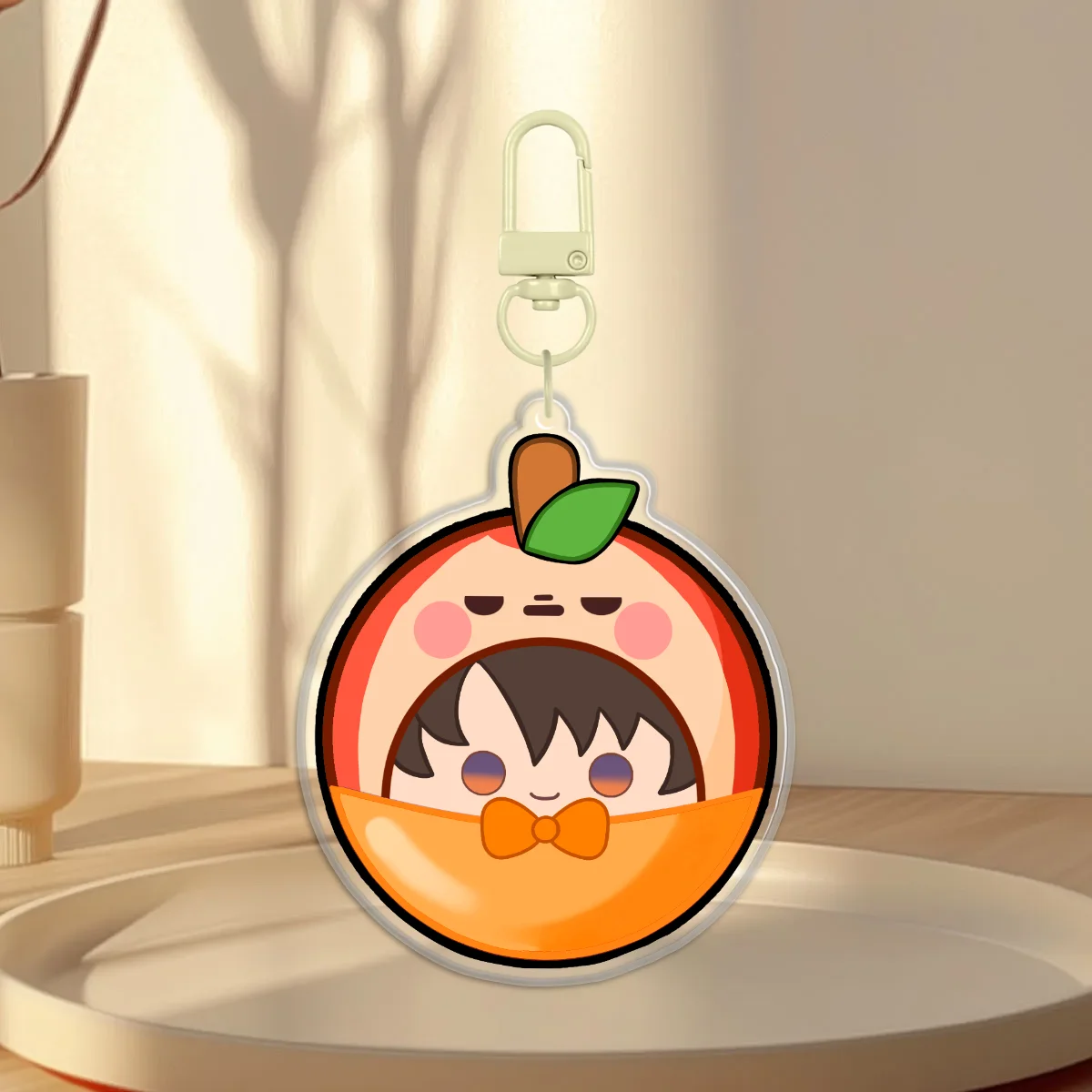 Tip-Top-Hop Caleb Rounding Clear Acrylic Keychain