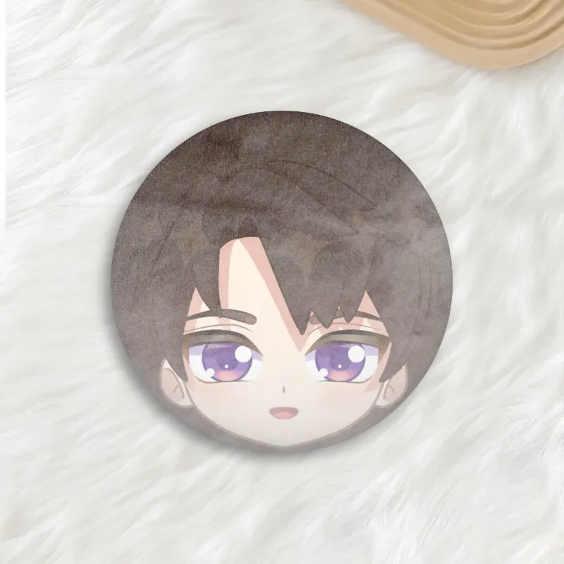 Caleb Plush Button Pin