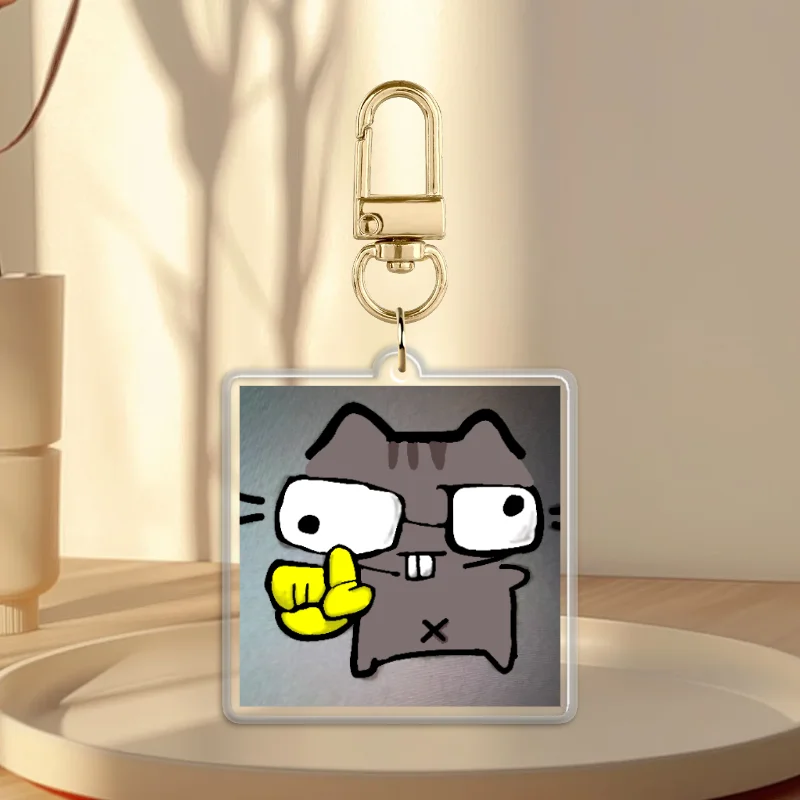 Custom cat Epoxy Keychain
