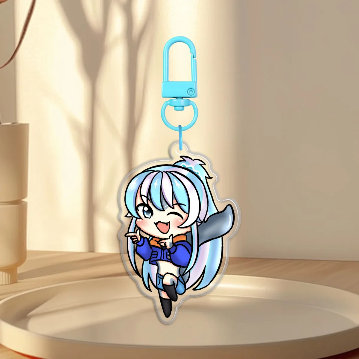 aeru finger gun keychain