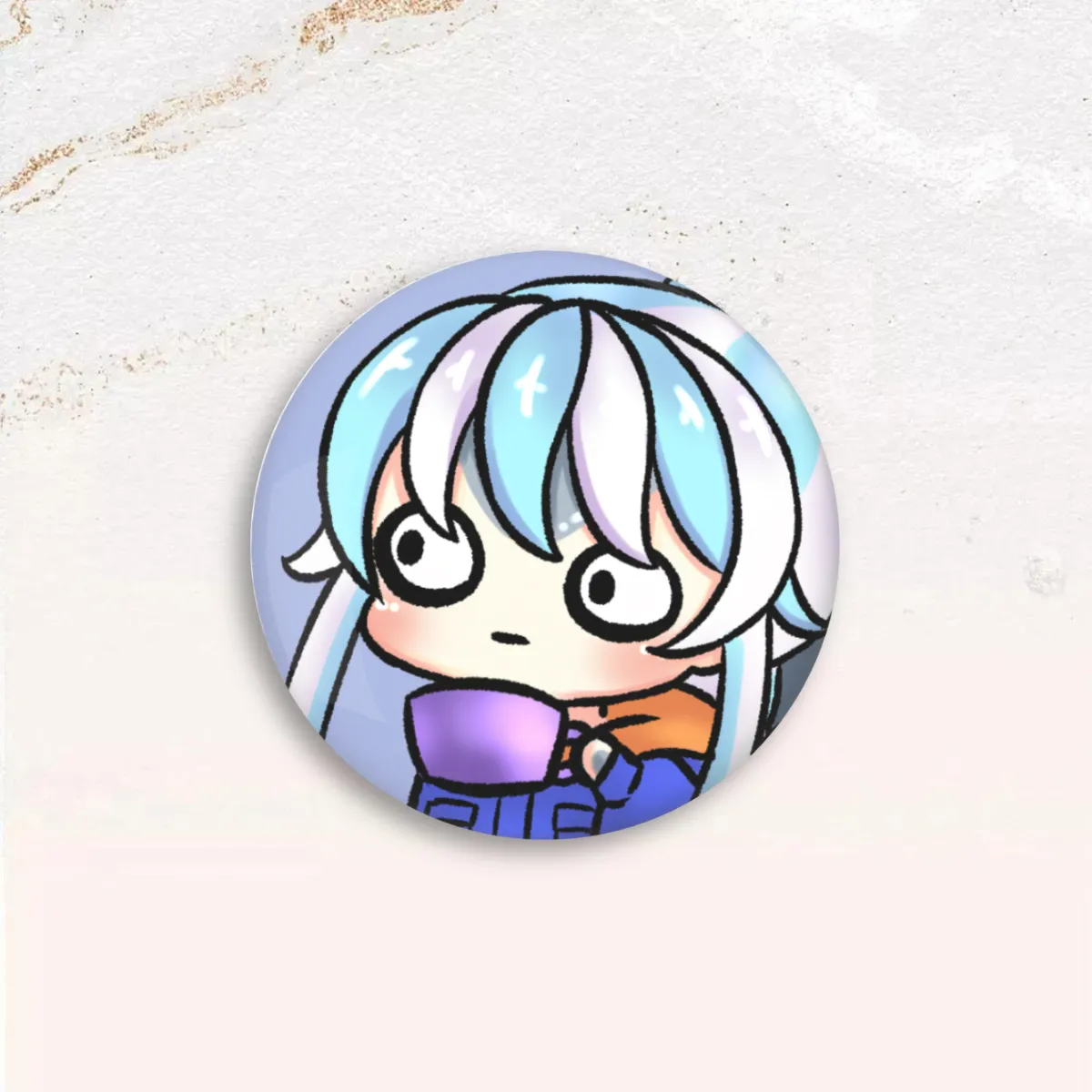 aeru tea button