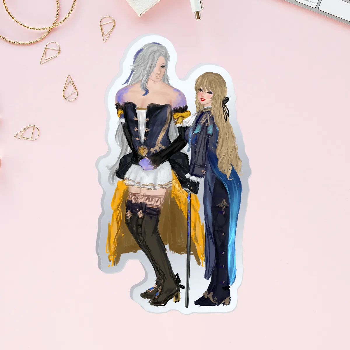 Neuvi/Navia outfit swaps - Acrylic Mirror Pins