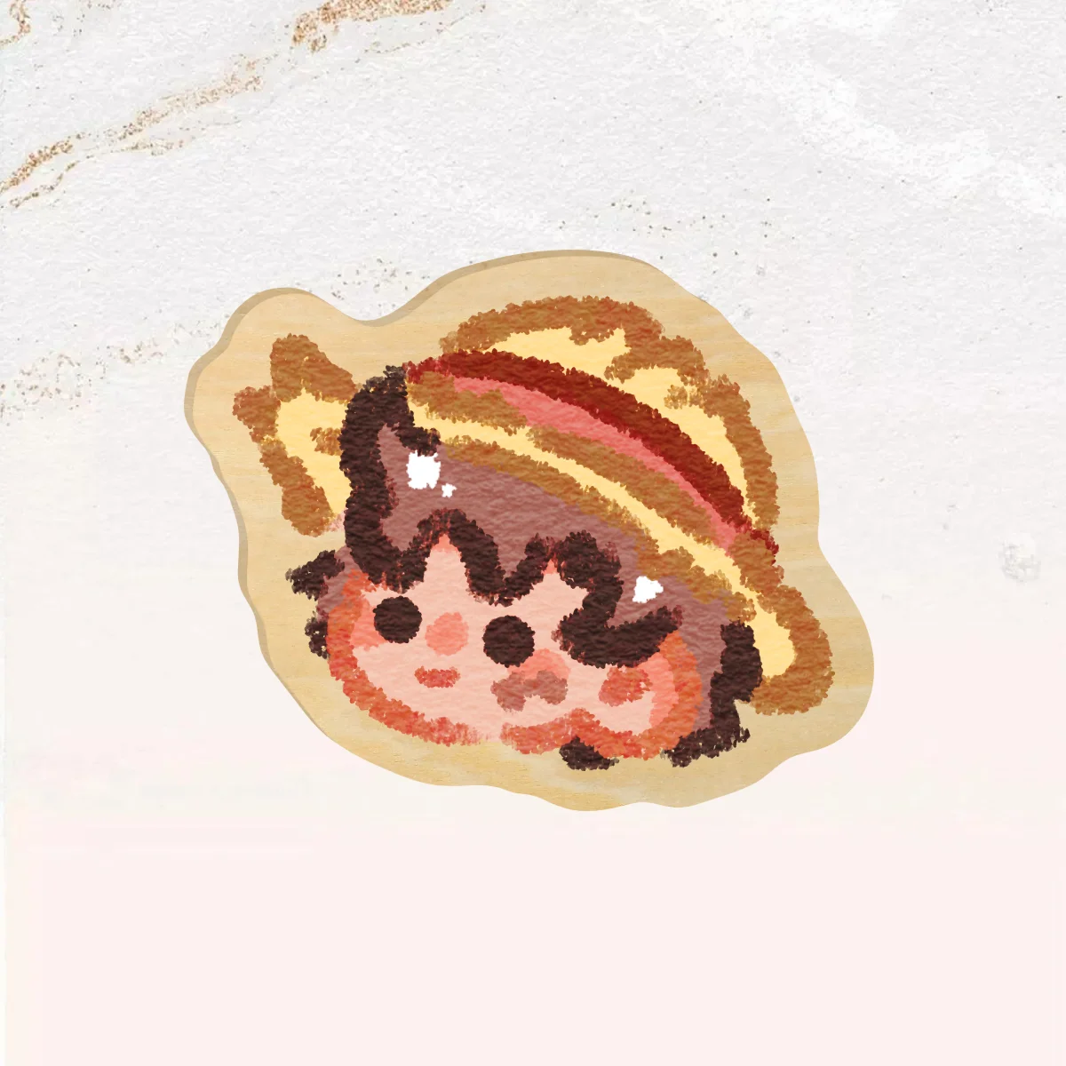 OP Luffy Pin Badge