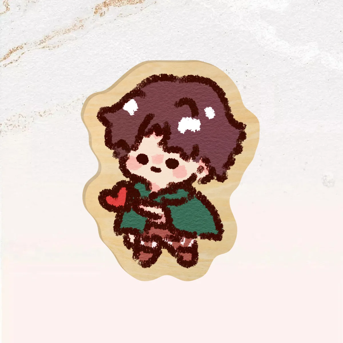 AoT Levi heart Pin Badge