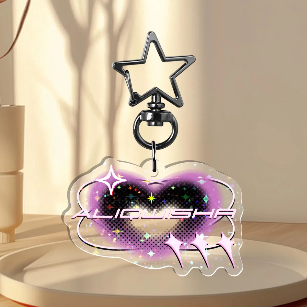 Custom Holographic Keychain