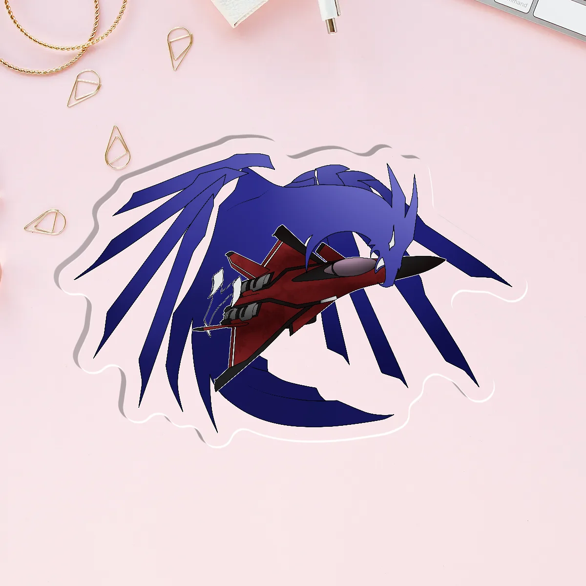 Garuda Clear Acrylic Pins