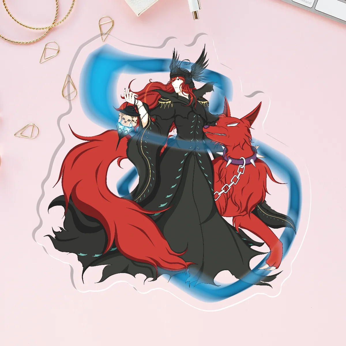 Aces 2 Clear Acrylic Pins