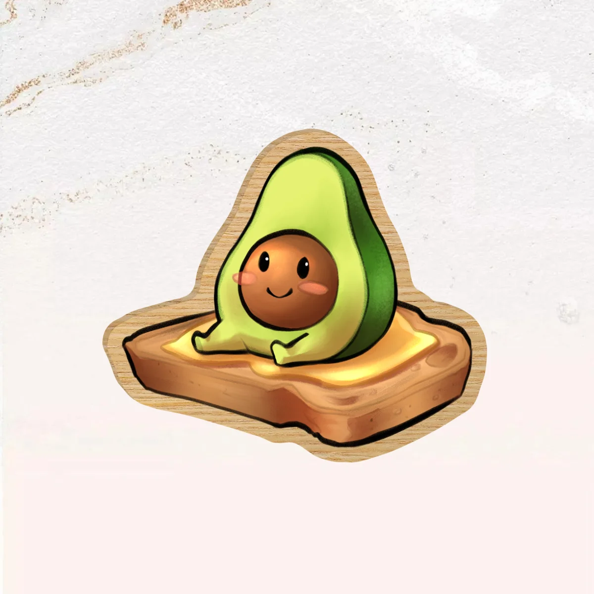 Avocado toast pins badges