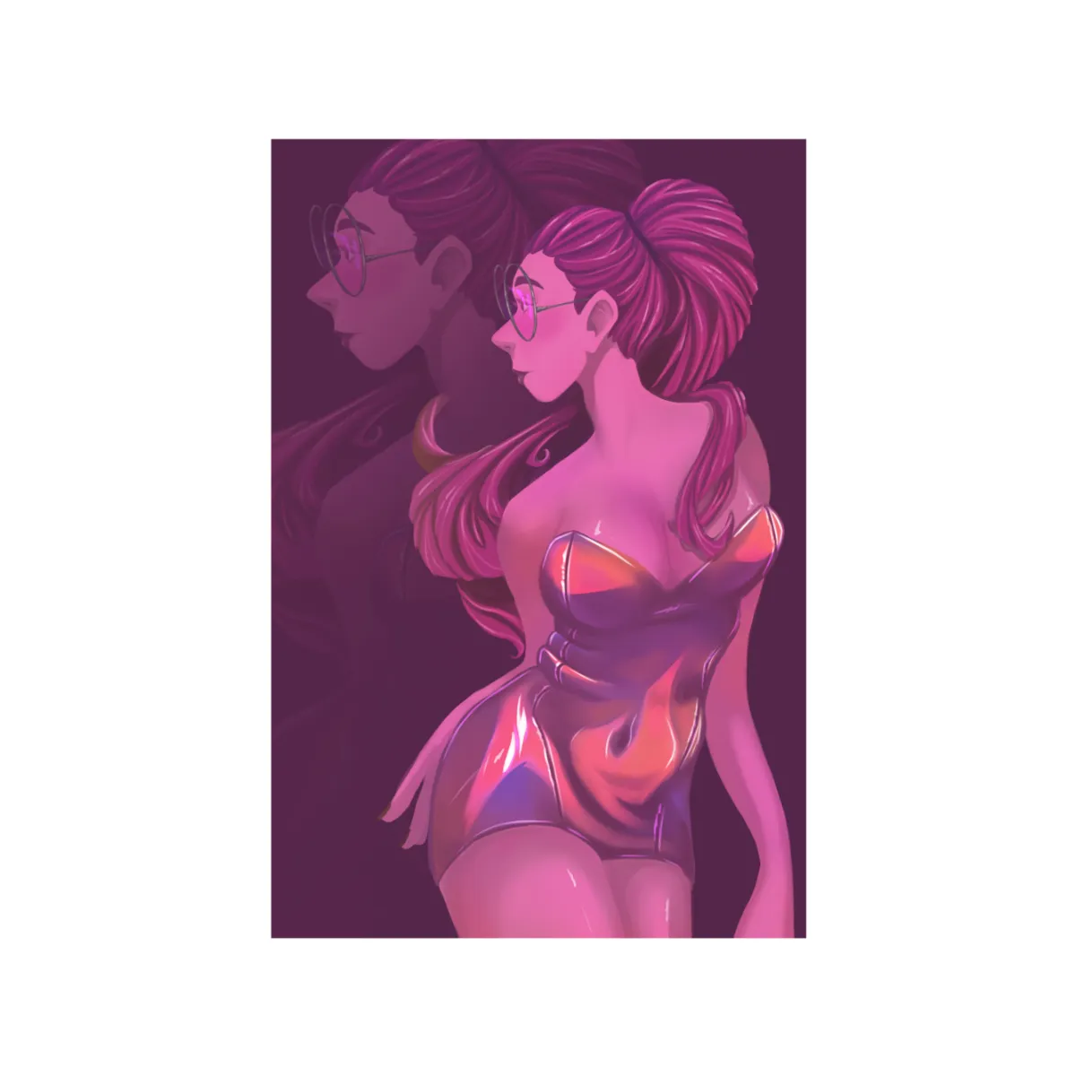 In a Rose-tinted Light (Emery) Print