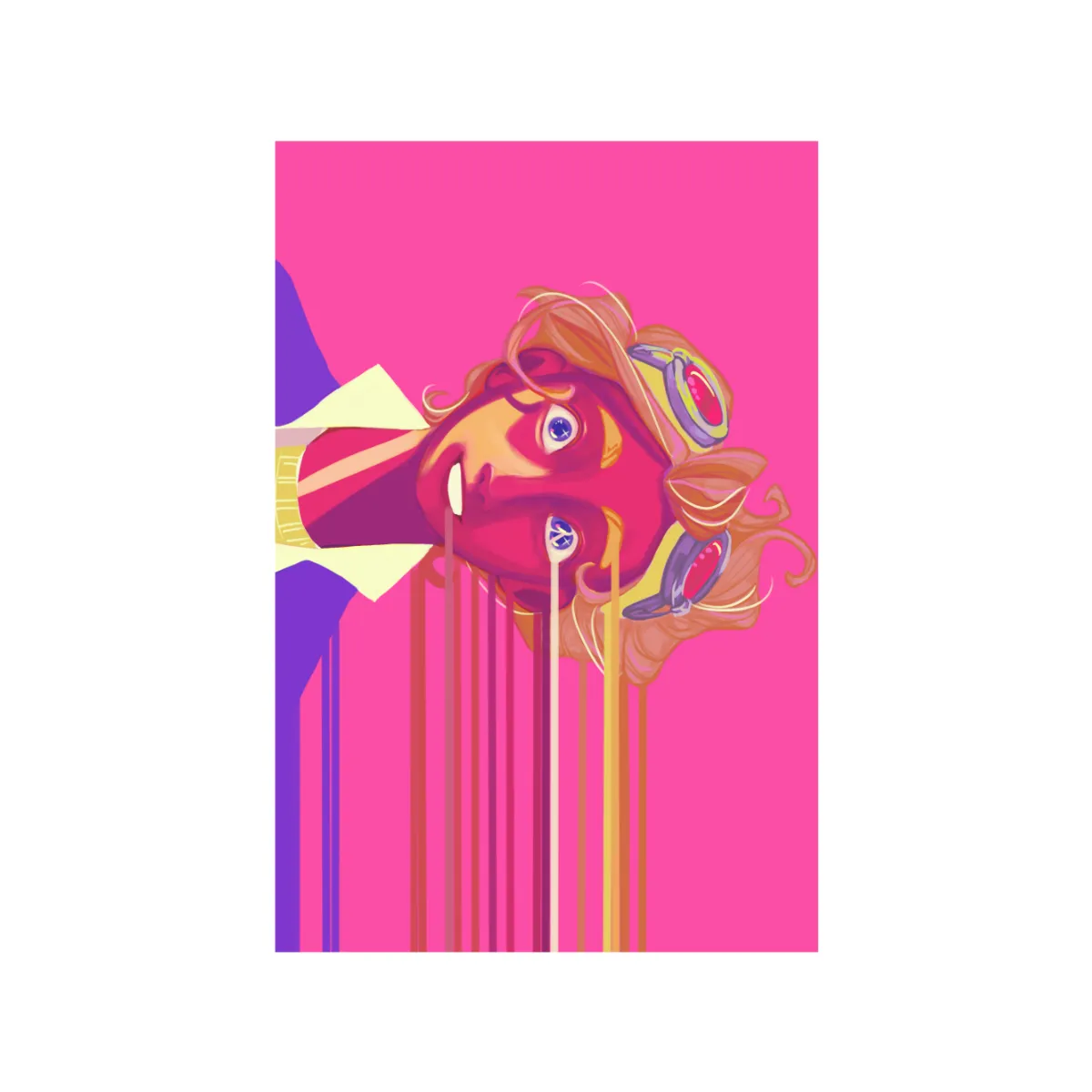 Pixel Streaks (Mollie) Print