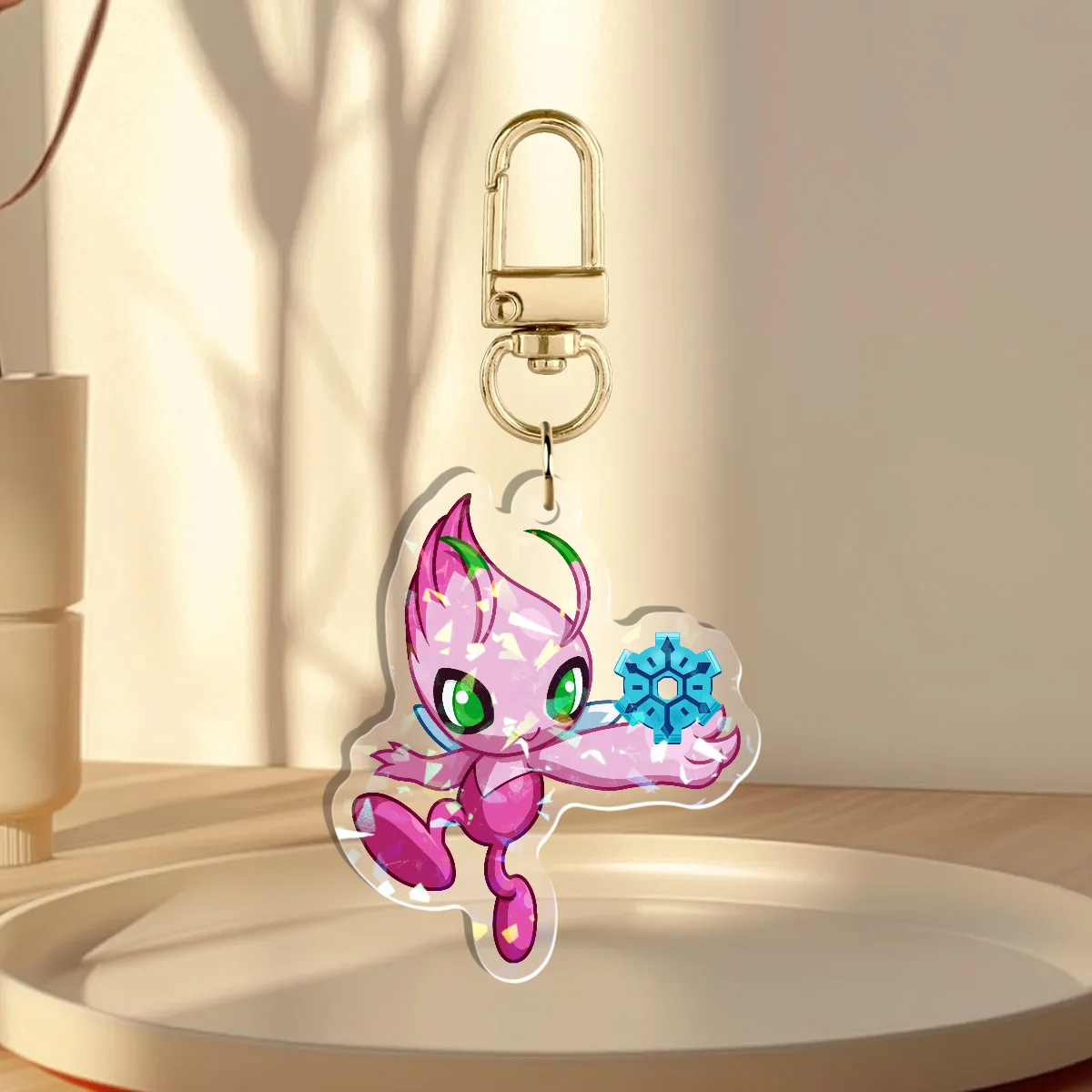 Celebi (Pokémon Mystery Dungeon) Custom Holographic Keychain