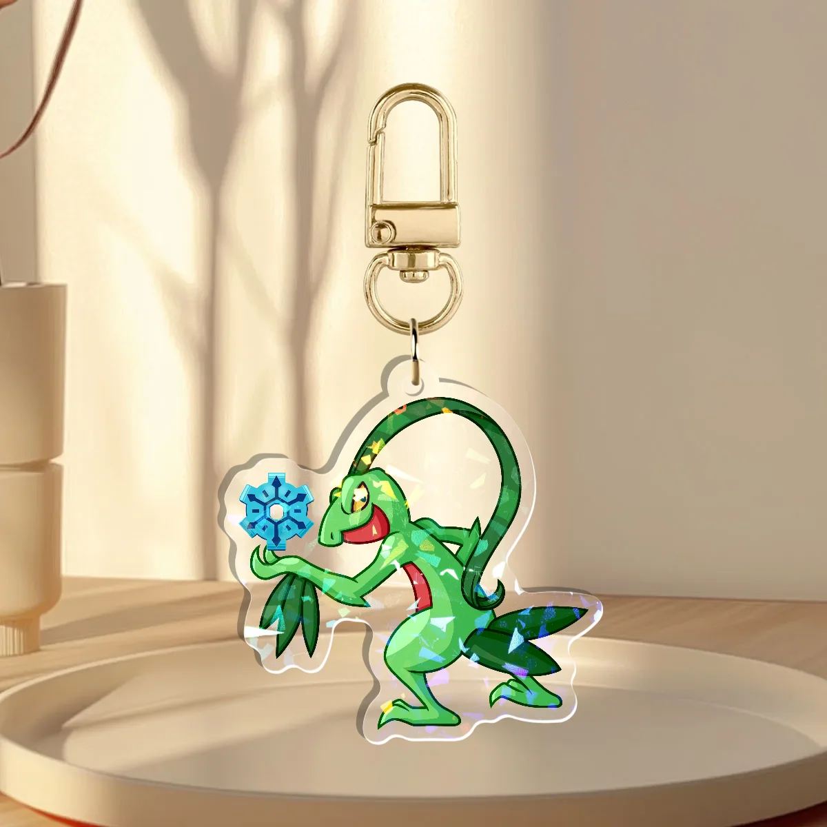 Grovyle (Pokémon Mystery Dungeon) Holographic Keychain
