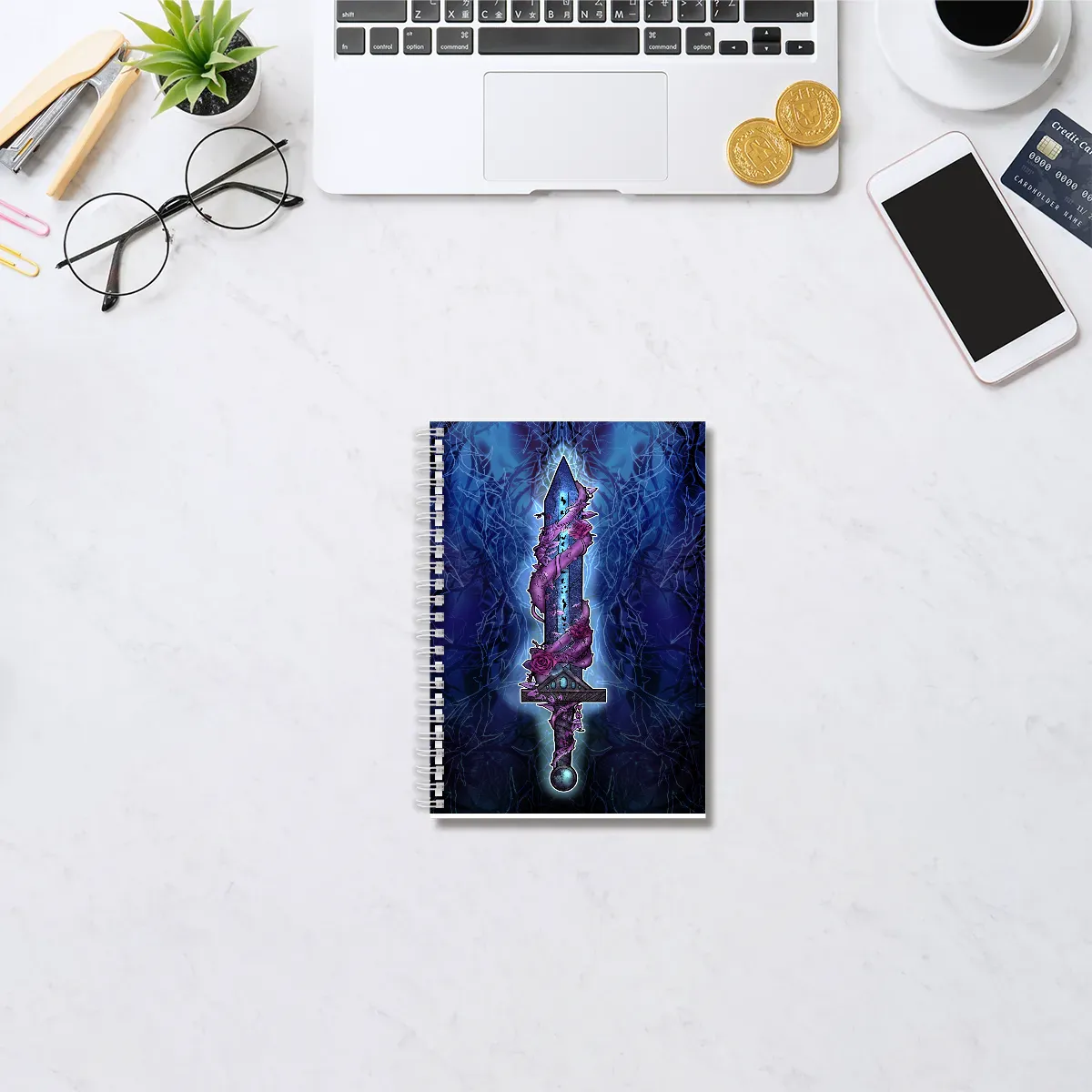 Enchanted Sword Reusable Sticker Book