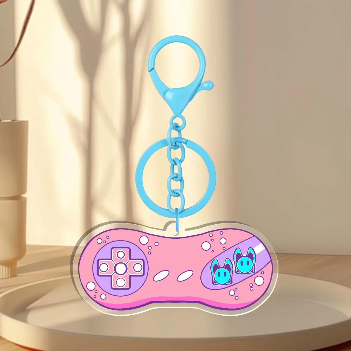 Cute Retro Clear Acrylic Keychains