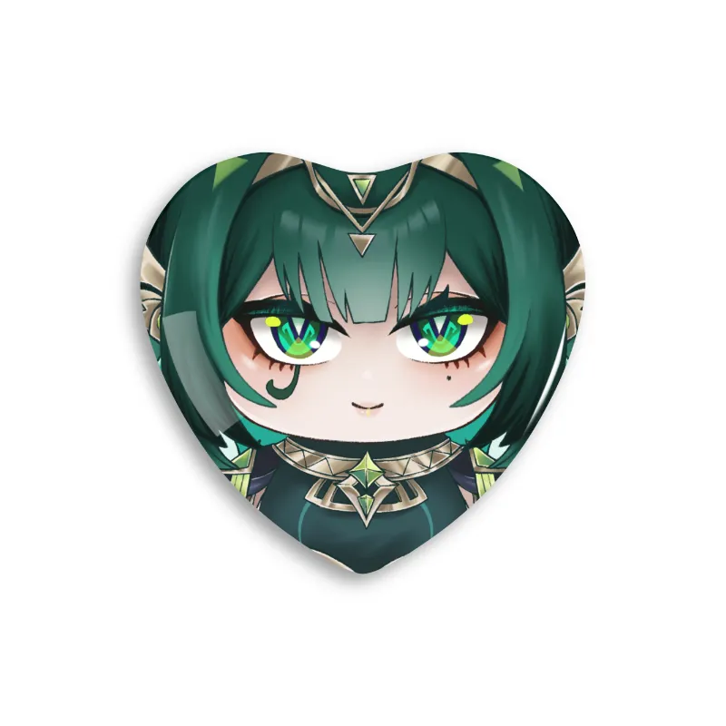 Genshin Impact ✦ ݁Nefer Doll | Heart Shaped Pin