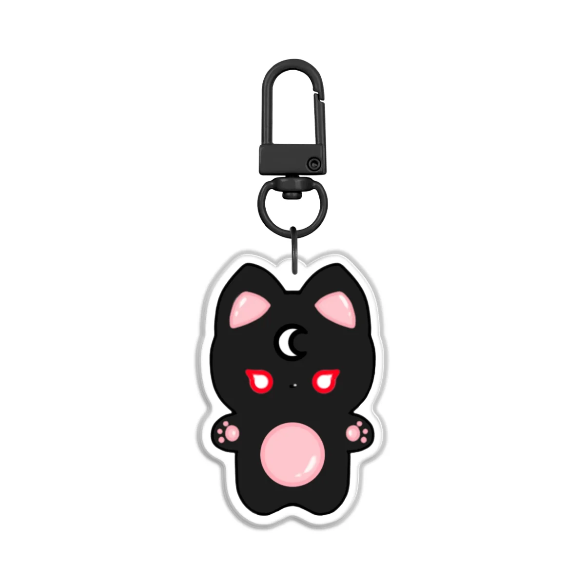 OC ✦ ݁Black Kitsune | Epoxy Keychain