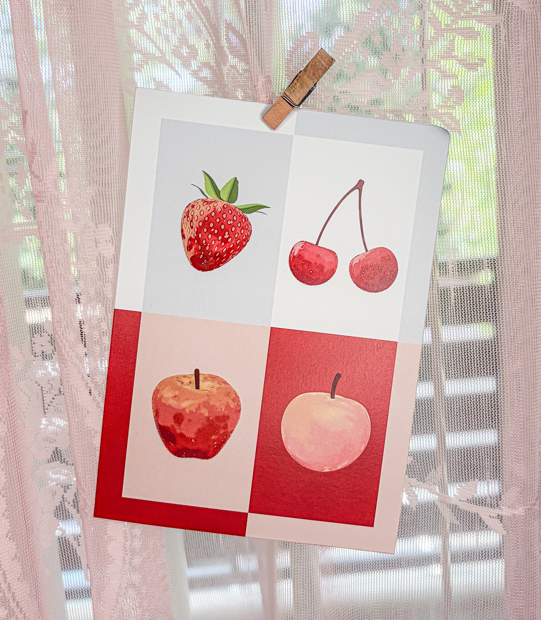 retro fruits (A5 poster)