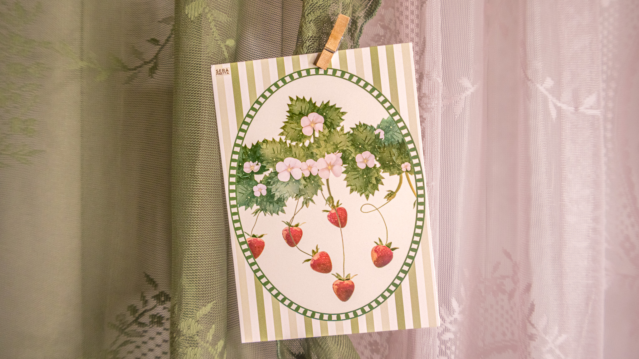 vintage strawberries (A5)
