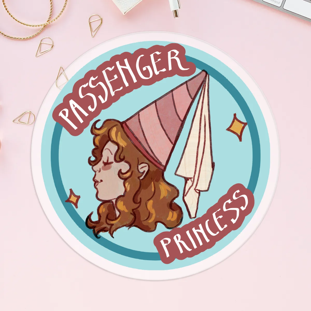 Passenger Princess Clear Stickers