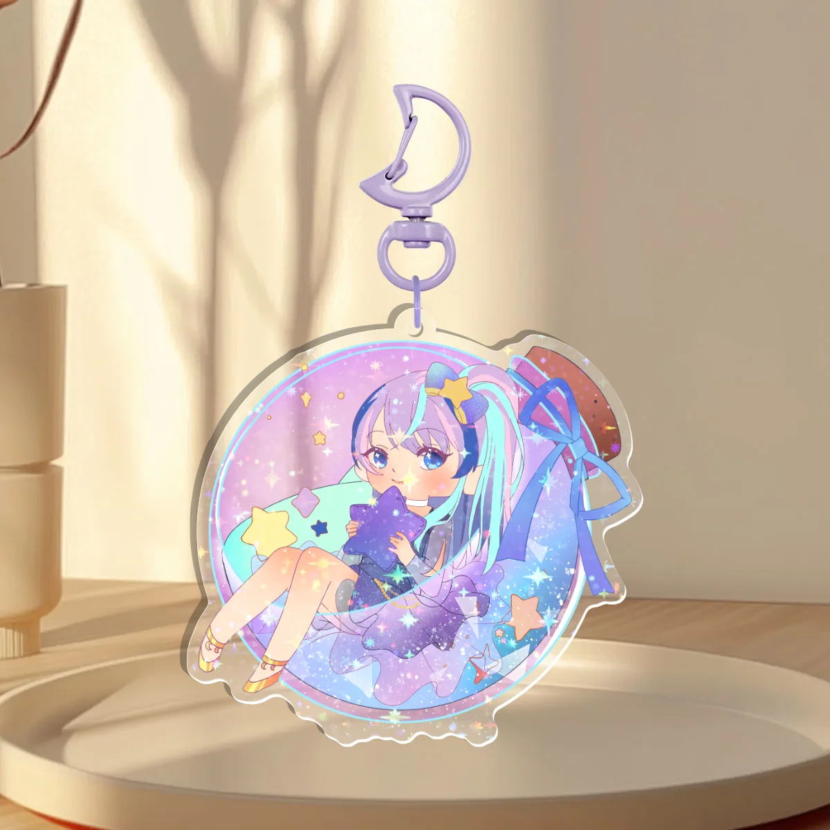 Aurora Magic Bottle Keychain