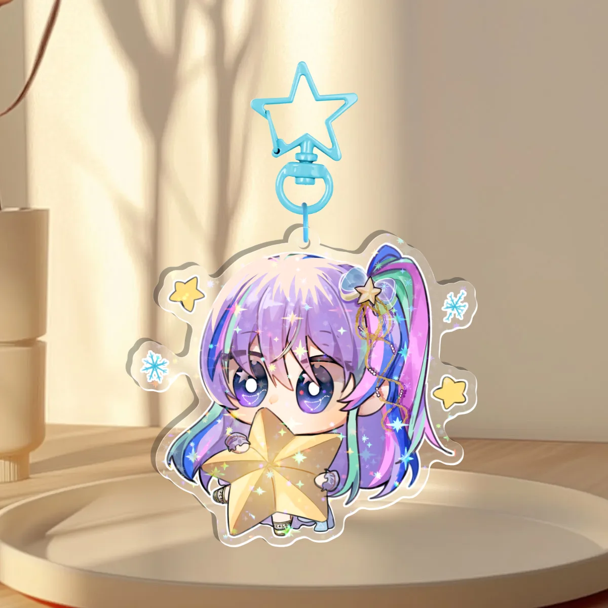 Aurora Chibi Stars Keychain