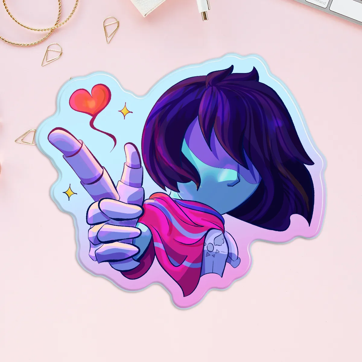Kris Deltarune Acrylic Pin