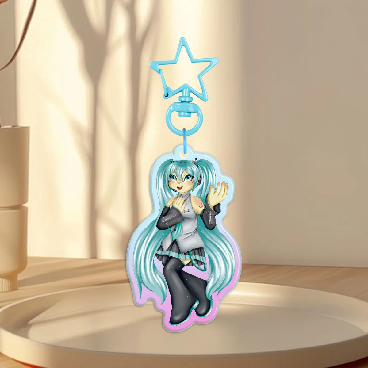 Vocaloid Rainbow Acrylic Charms- Hatsune Miku