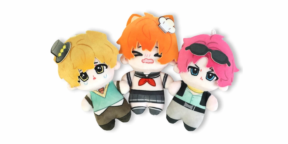 Custom embroidered plush doll keychains for Artiststore creators