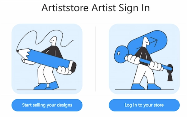 Apply for an Artiststore Account