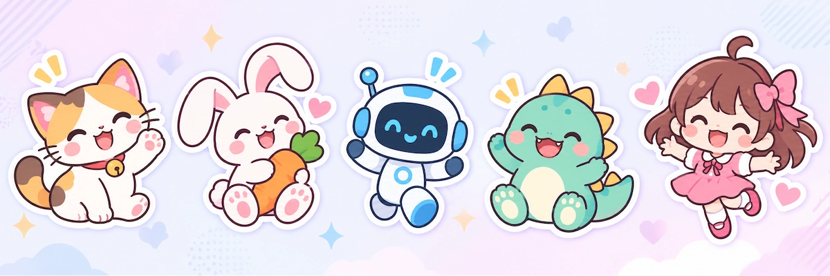 4. Cartoon Character Stickers