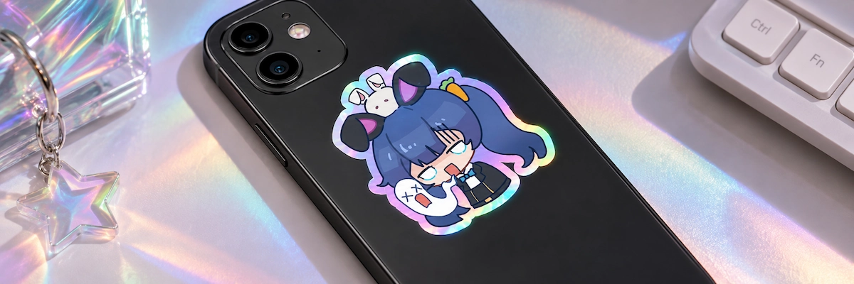 53. Holographic-First Sticker Designs
