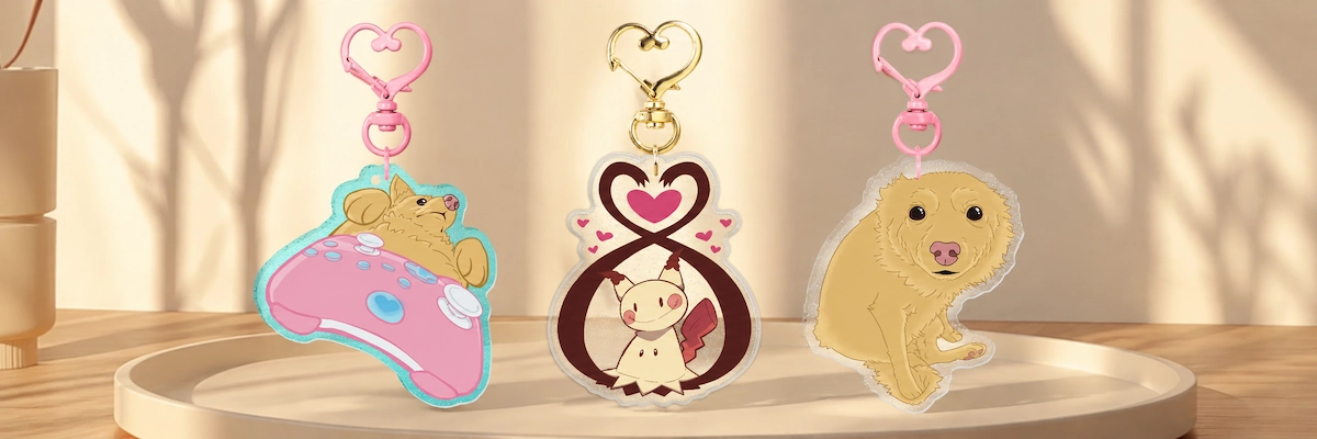 34. Glitter Keychains