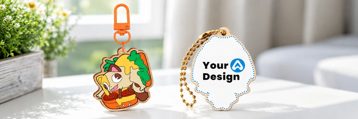 14. Soft PVC or Rubber Keychains