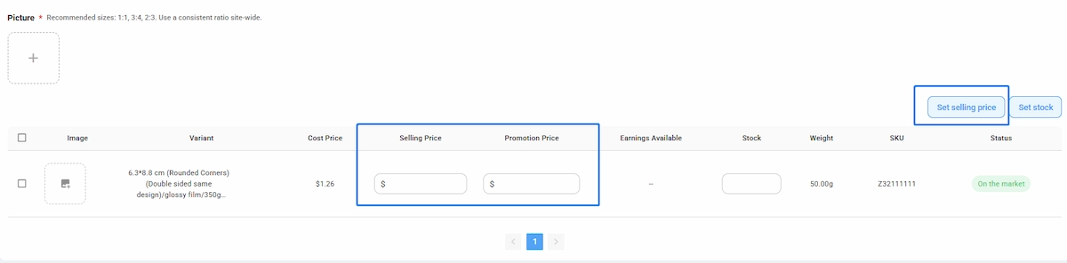 Set Your Prices