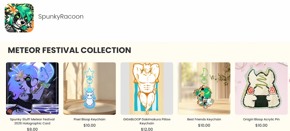 SpunkyRacoon Artiststore