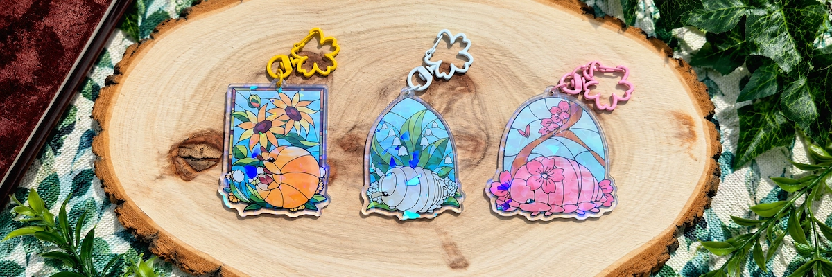 37. Stained-Glass-Inspired Keychains