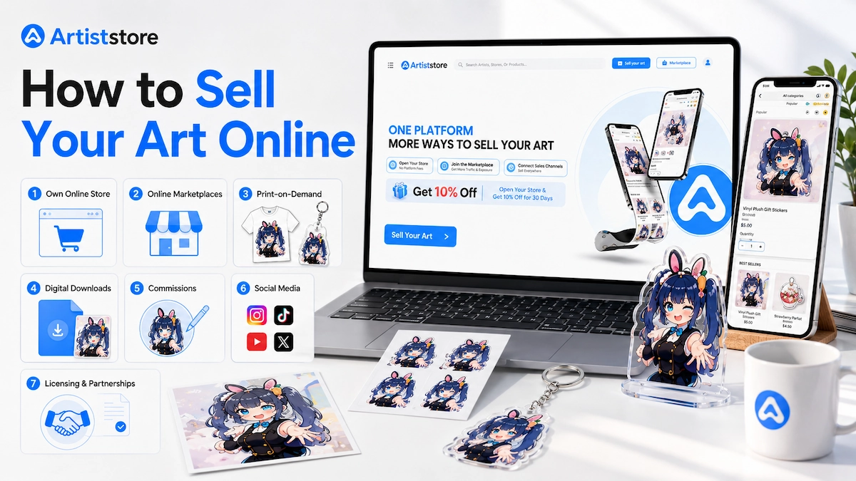 How to Sell Your Art Online in 2026: 7 Ways for Artists