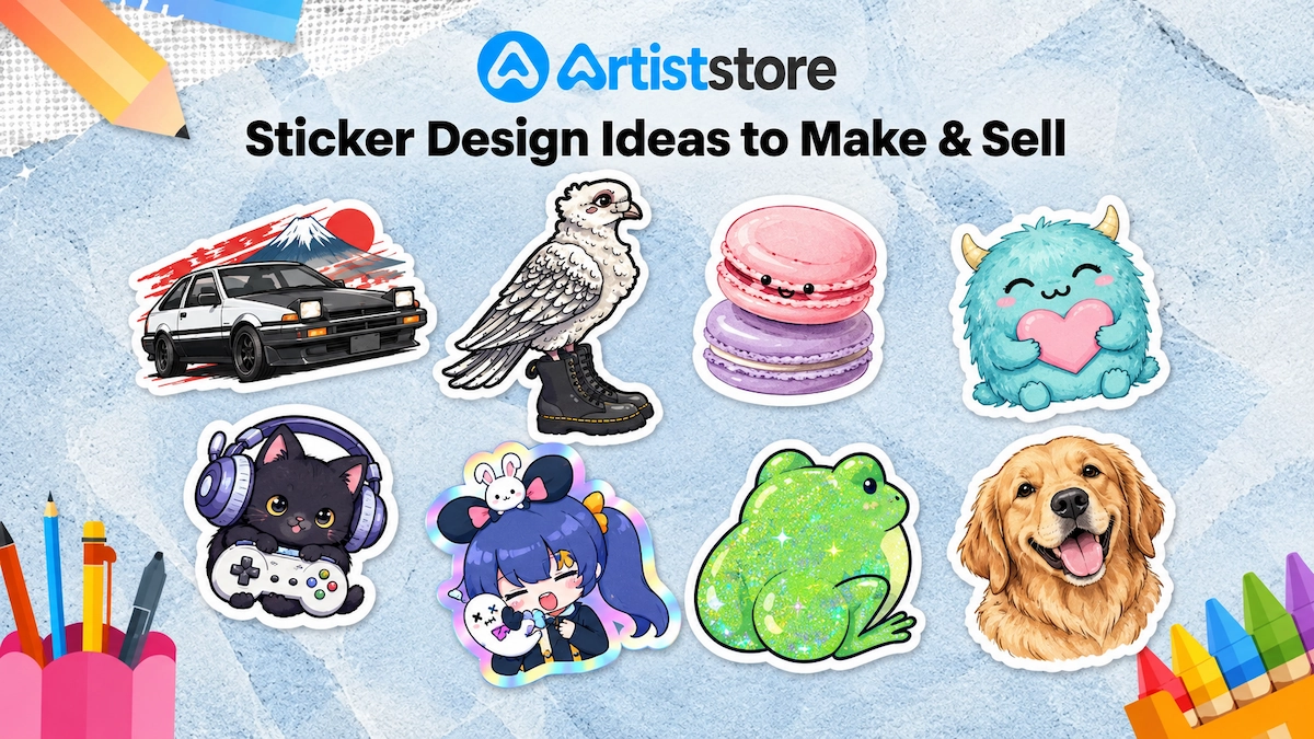 50+ Sticker Design Ideas to Make & Sell in 2026