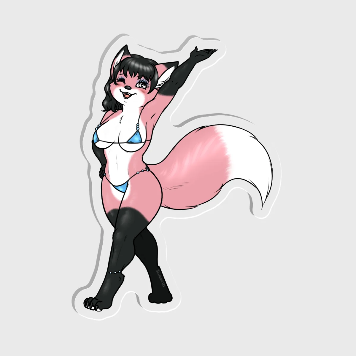 2.5" Jeanine Pinup Fridge Magnet