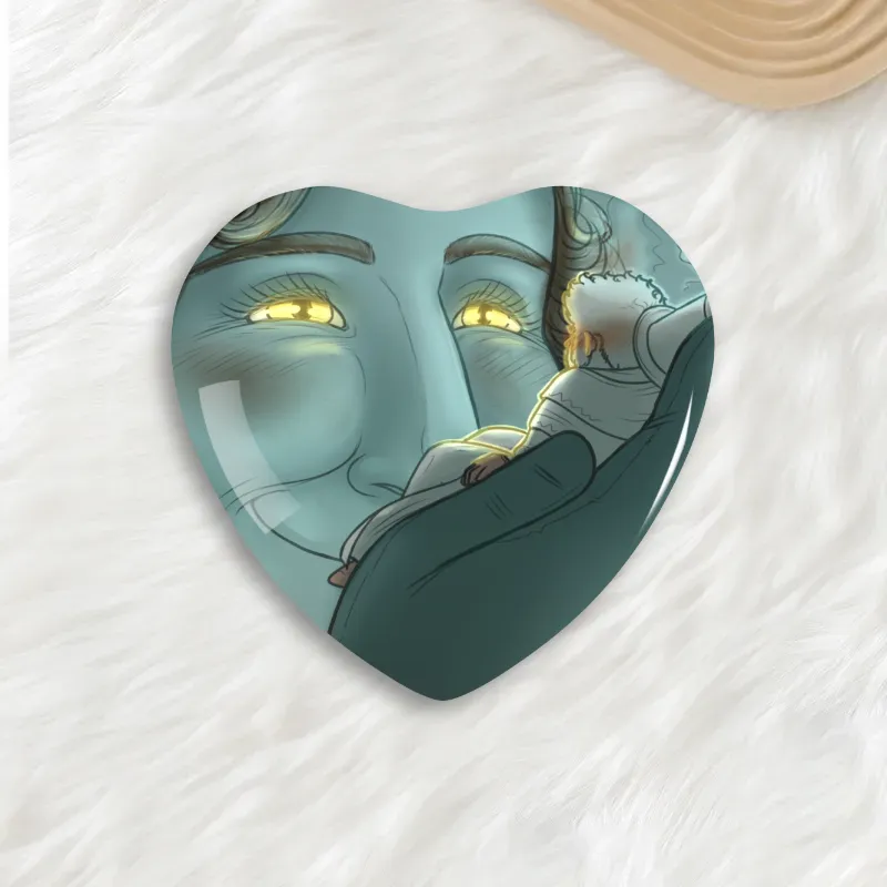 2" 'Scooped Up' Heart Pin