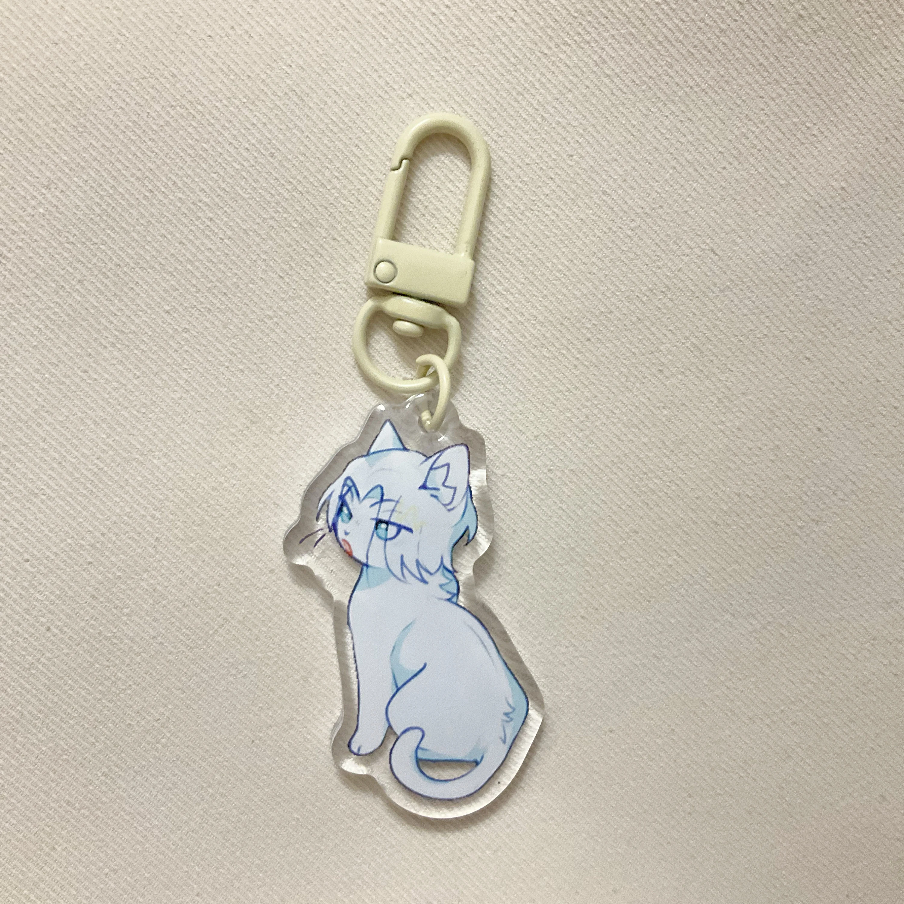 Chibi Langa keychain (Cat AU)