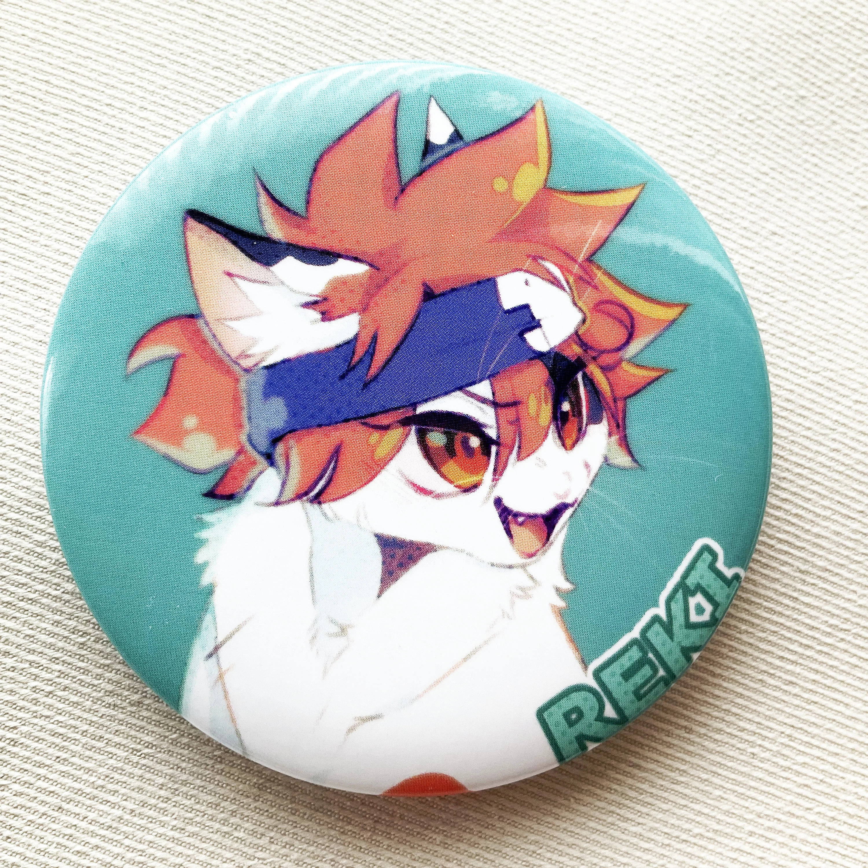 Reki button pin (Cat AU)
