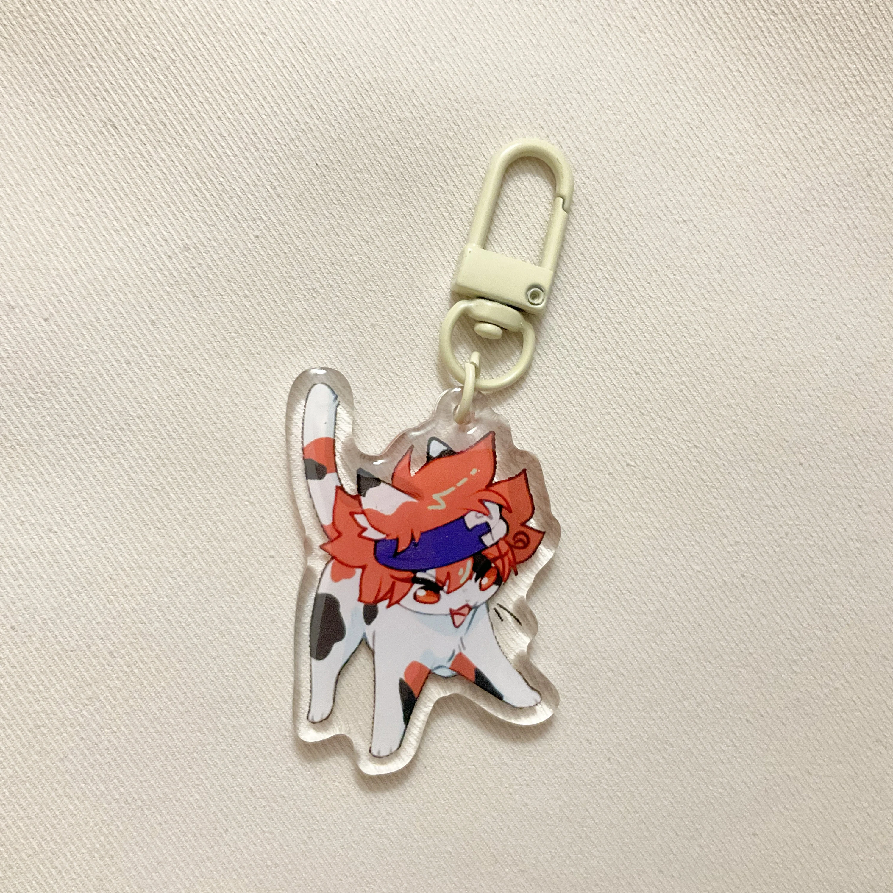 Chibi Reki keychain (Cat AU)