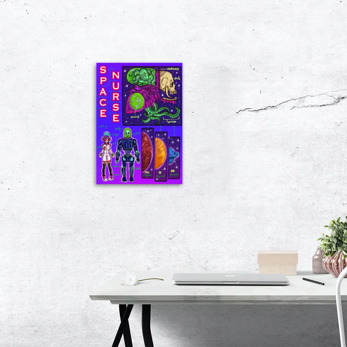 Space Nurse Poster Print