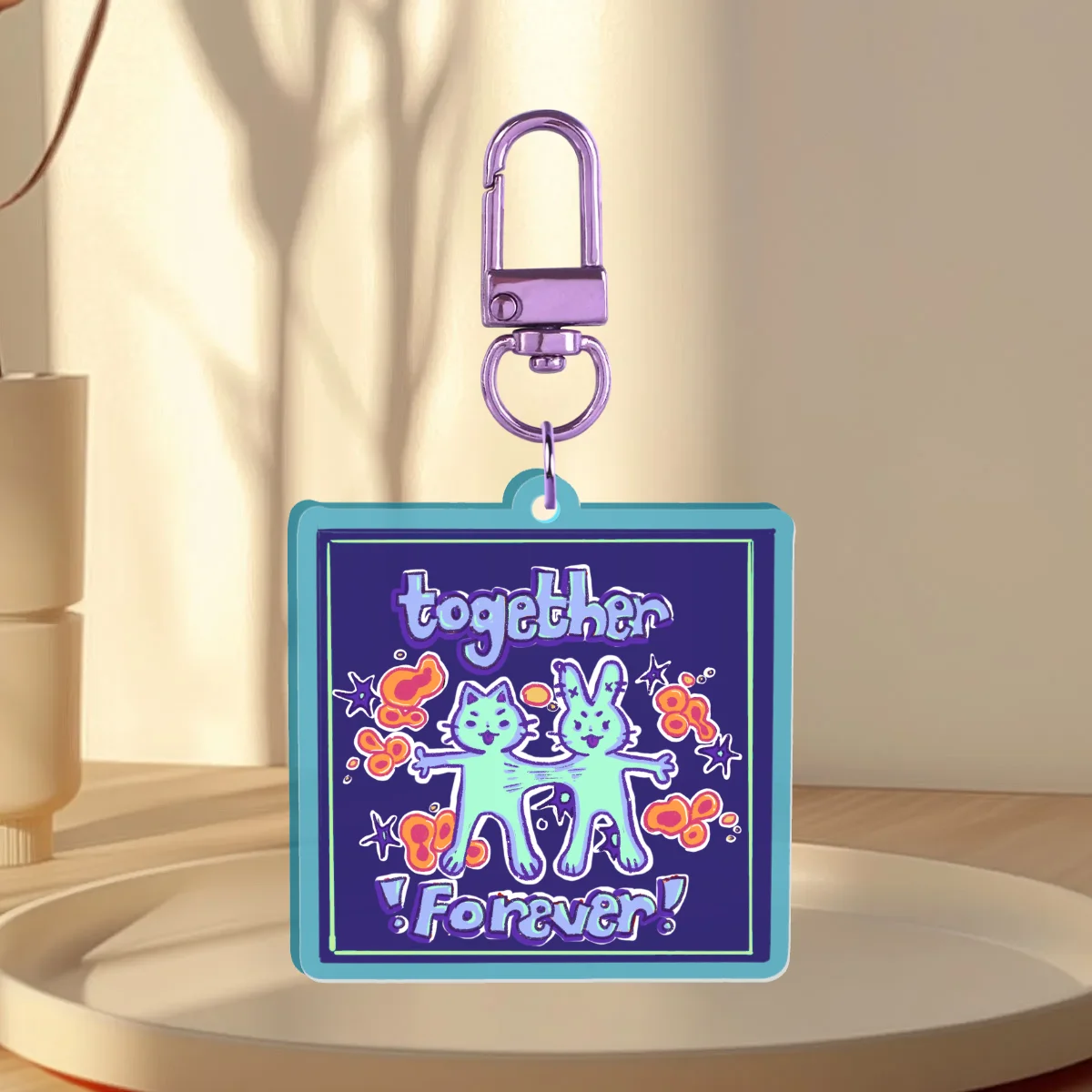 Together forever Frosted Acrylic Keychains