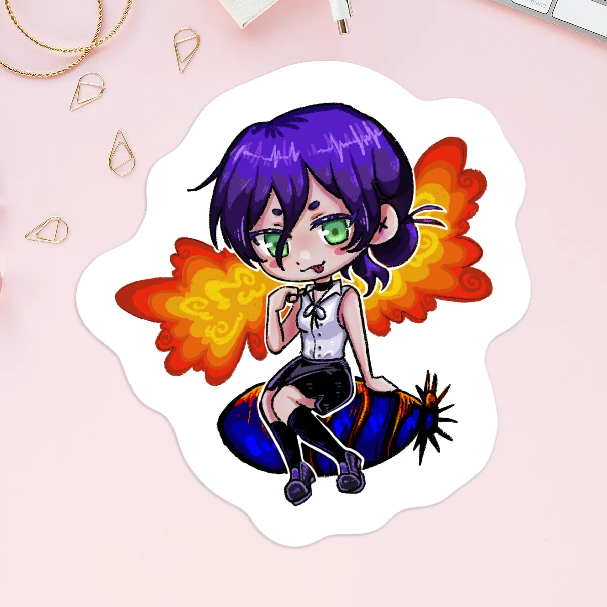 Reze Vinyl Stickers x5