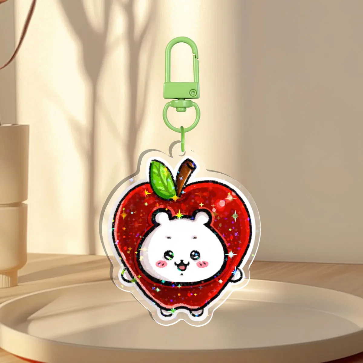 Chiikawa Apple Holo Keychain!