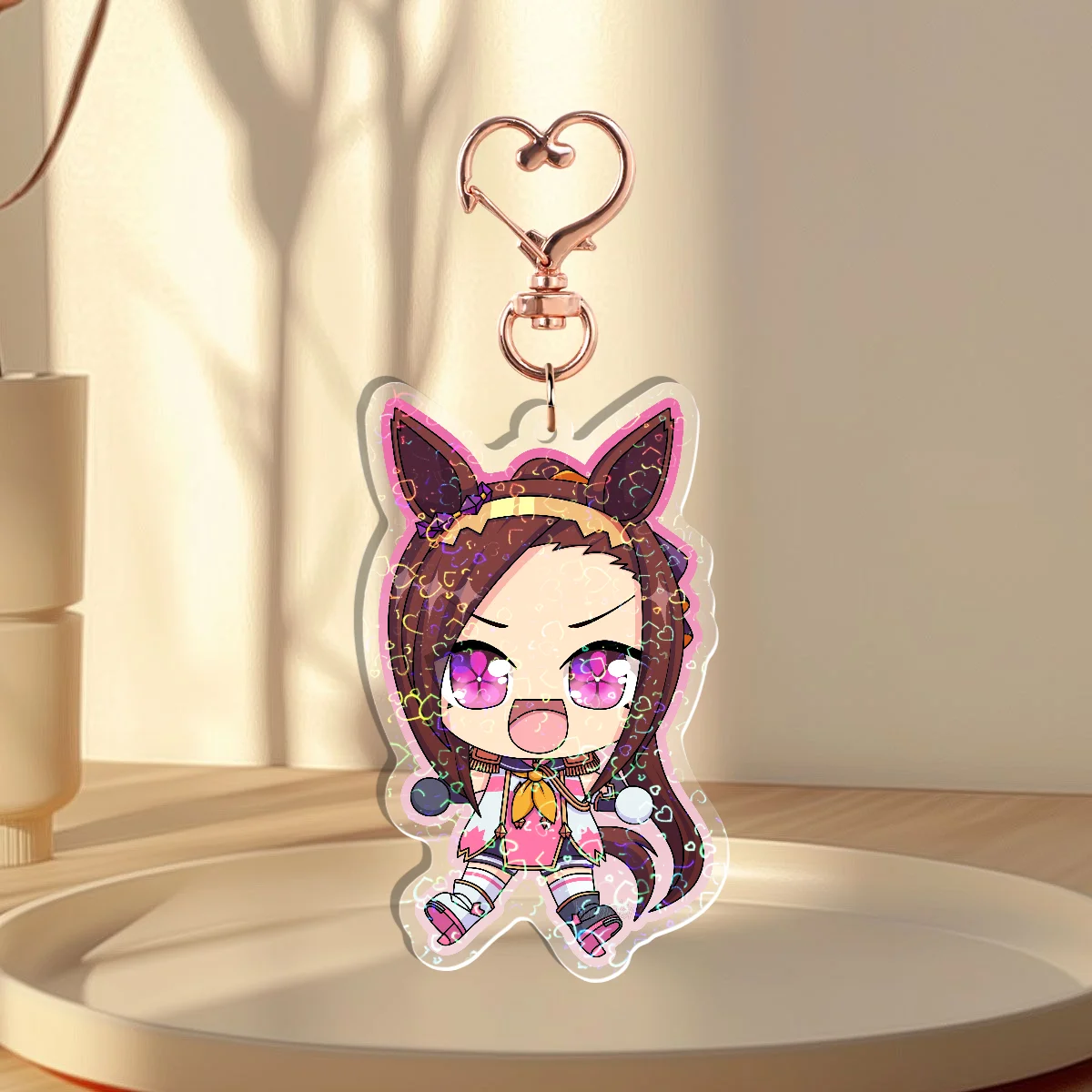 Umamusume Sakura Bakushin O Keychain