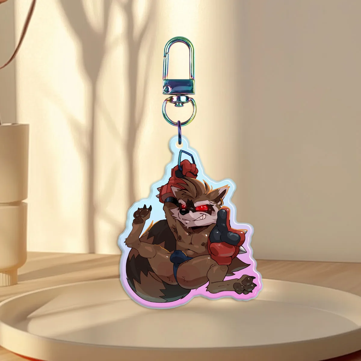 Rocket Racoon Acrylic Charm
