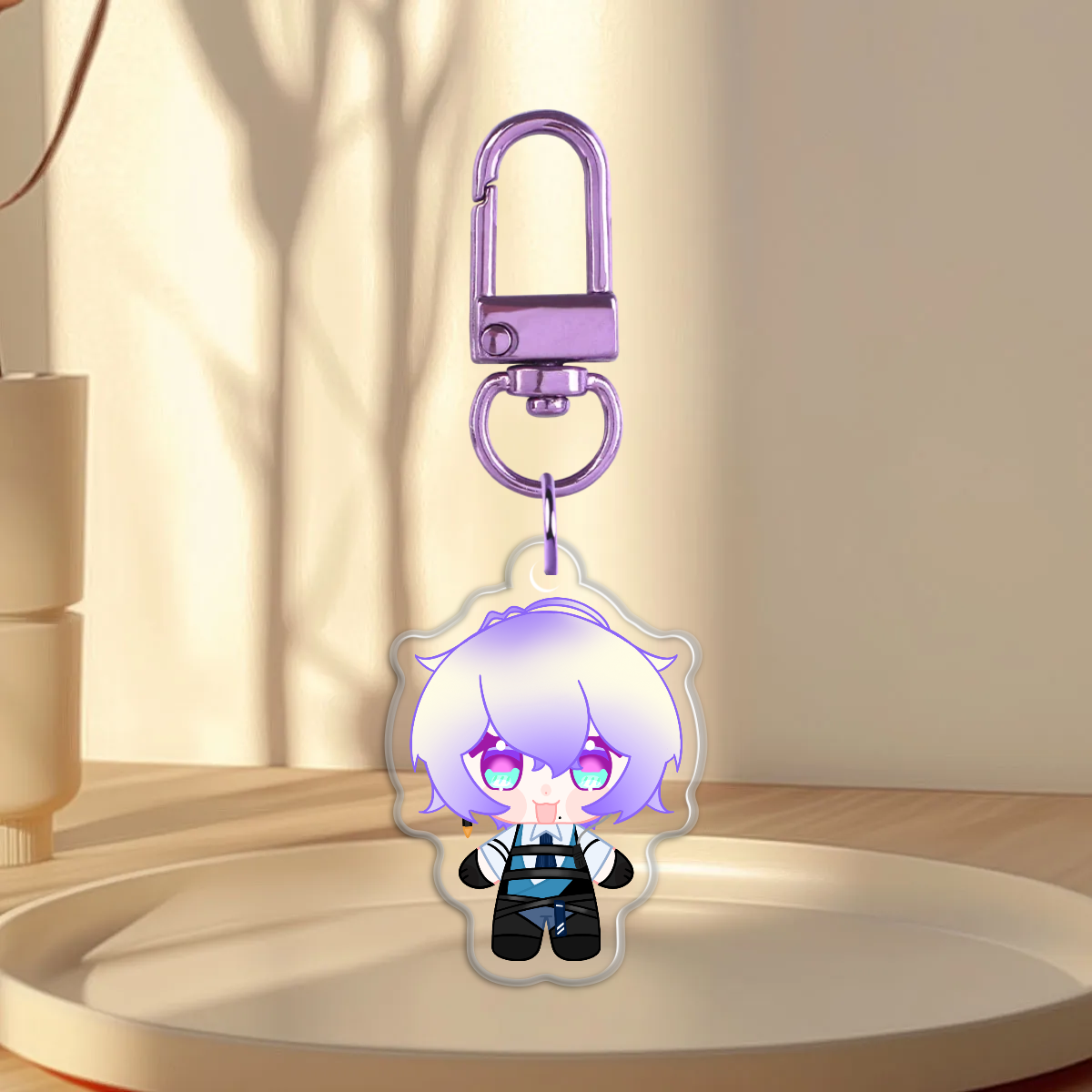 Claude Clawmark Nijisanji EN Epoxy Keychain